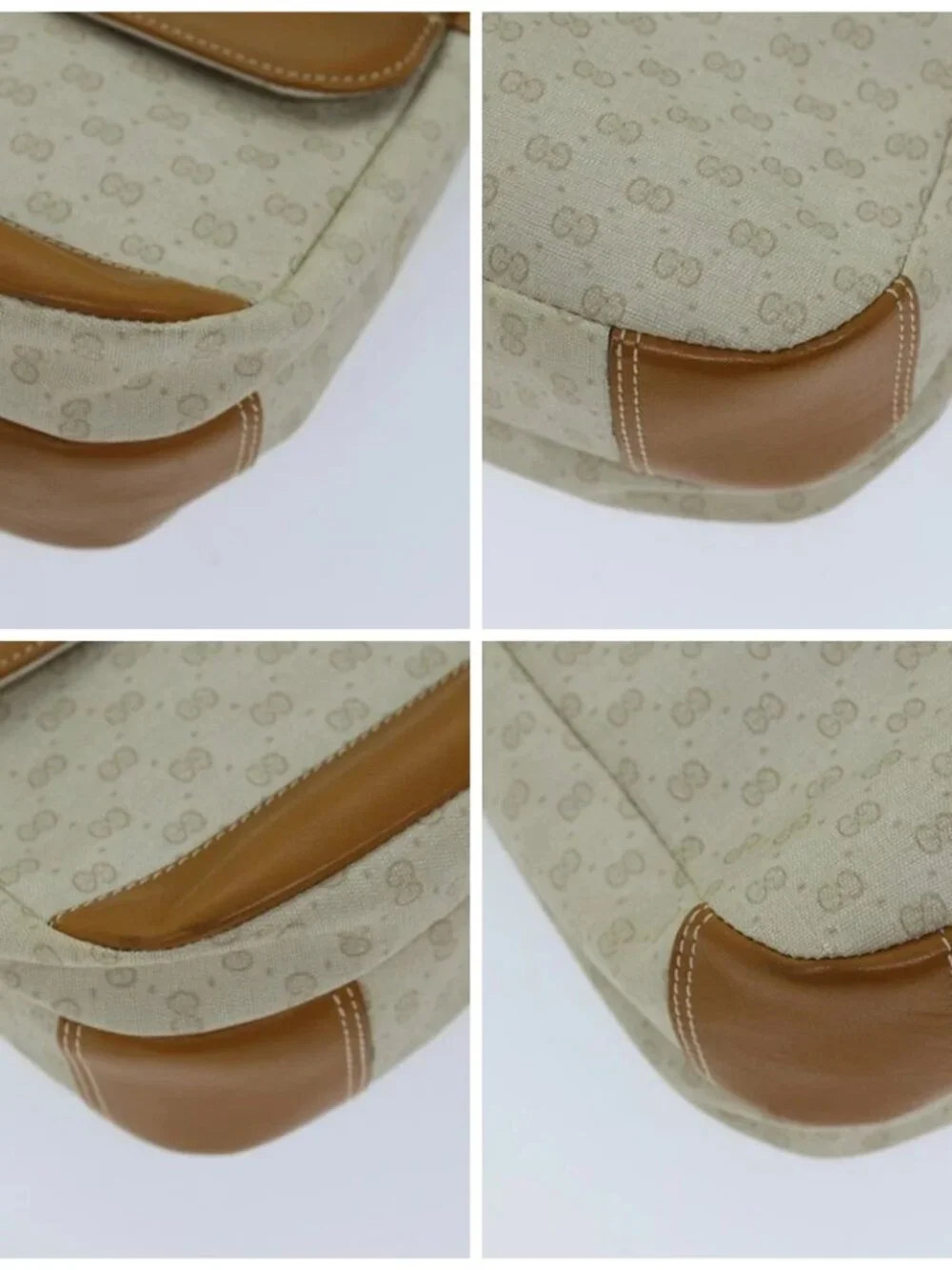GUCCI Micro GG Supreme Shoulder Bag PVC Beige - Picture 16 of 16